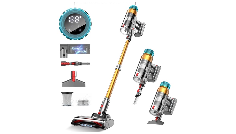 EUARY Aspirateur Balai sans Fil 55KPA